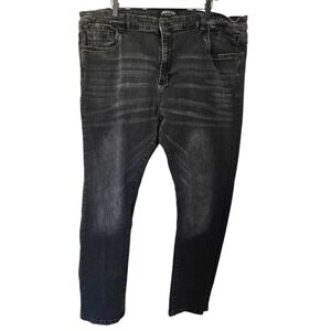 Kenneth Cole Black Relaxed Jeans with Lived-In Look 44x32